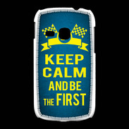 Coque Samsung Galaxy Young Keep Calm and Be the First Bleu