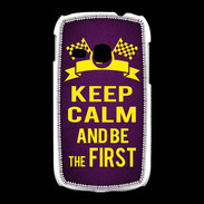 Coque Samsung Galaxy Young Keep Calm and Be the First Violet