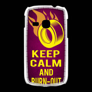 Coque Samsung Galaxy Young Keep Calm and Burn Out Rose
