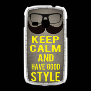 Coque Samsung Galaxy Young Keep Calm and Have a good Style Gris