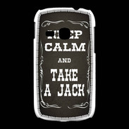 Coque Samsung Galaxy Young Keep Calm and Take Jack Gris