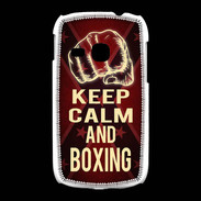 Coque Samsung Galaxy Young Keep Calm and Boxing Rouge