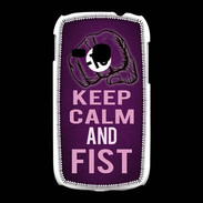 Coque Samsung Galaxy Young Keep Calm and Fist Violet