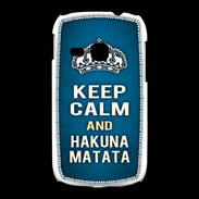 Coque Samsung Galaxy Young Keep Calm and Hakuna Matata Bleu