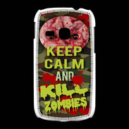 Coque Samsung Galaxy Young Keep Calm and Kill Zombies camouflage