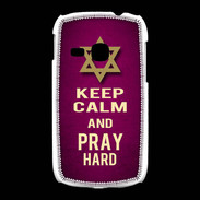 Coque Samsung Galaxy Young Keep Calm and Pray jewish Rose