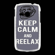 Coque Samsung Galaxy Young Keep Calm and Reelax Gris