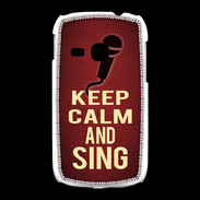 Coque Samsung Galaxy Young Keep Calm and Sing Rouge