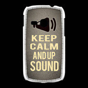 Coque Samsung Galaxy Young Keep Calm and Up Sound Gris