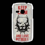 Coque Samsung Galaxy Young Keep calm pitbull 1 ZG