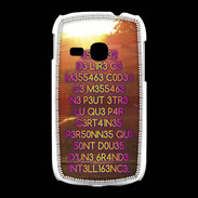 Coque Samsung Galaxy Young Message codé ZG