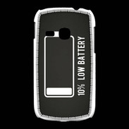 Coque Samsung Galaxy Young Low Battery noir ZG