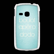 Coque Samsung Galaxy Young Boulot Apéro Dodo Turquoise ZG