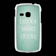 Coque Samsung Galaxy Young Boulot Sexo Dodo Vert ZG