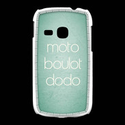 Coque Samsung Galaxy Young Moto Boulot Dodo Vert ZG
