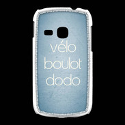 Coque Samsung Galaxy Young Vélo Boulot Dodo Bleu ZG