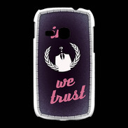 Coque Samsung Galaxy Young In anonymous We trust Rouge ZG