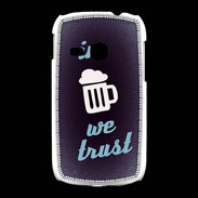 Coque Samsung Galaxy Young In Beer We trust bleu ZG