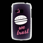 Coque Samsung Galaxy Young In Burger We trust Rouge ZG
