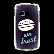 Coque Samsung Galaxy Young In Burger We trust Bleu ZG