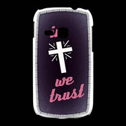 Coque Samsung Galaxy Young In Christ We trust Rouge ZG