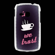 Coque Samsung Galaxy Young In Coffee We trust Rouge ZG