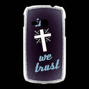 Coque Samsung Galaxy Young In Christ We trust Bleu ZG