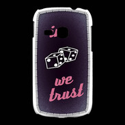 Coque Samsung Galaxy Young In Gamble We trust Rouge ZG