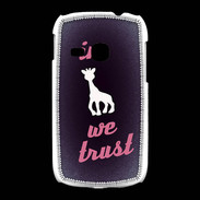 Coque Samsung Galaxy Young In Girafe We trust Rouge ZG