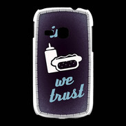 Coque Samsung Galaxy Young In Junk We trust Bleu ZG