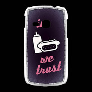 Coque Samsung Galaxy Young In Junk We trust Rouge ZG