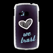 Coque Samsung Galaxy Young In Love We trust Bleu ZG