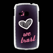 Coque Samsung Galaxy Young In Love We trust Rouge ZG