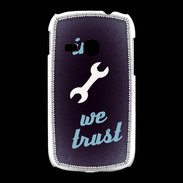 Coque Samsung Galaxy Young In Mecanic We trust Bleu ZG