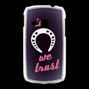 Coque Samsung Galaxy Young In Luck We trust Rouge ZG