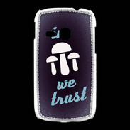 Coque Samsung Galaxy Young In Mushrooms We trust Bleu ZG