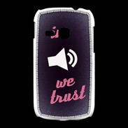 Coque Samsung Galaxy Young In Music We trust Rouge ZG
