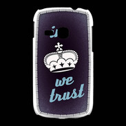 Coque Samsung Galaxy Young In Queen We trust Bleu ZG