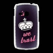 Coque Samsung Galaxy Young In Queen We trust Rouge ZG