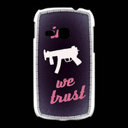 Coque Samsung Galaxy Young In Uzi We trust Rouge ZG