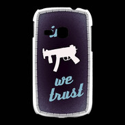 Coque Samsung Galaxy Young In Uzi We trust Bleu ZG