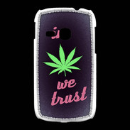 Coque Samsung Galaxy Young In Weed We trust Rouge ZG