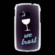 Coque Samsung Galaxy Young In Wine We trust Bleu ZG
