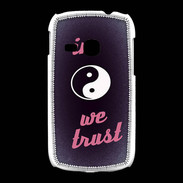 Coque Samsung Galaxy Young In Zen We trust Rouge ZG