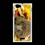 Coque Sony Xpéria J Automne et Hérisson
