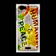 Coque Sony Xpéria J Humanité et paix