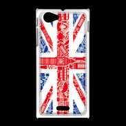 Coque Sony Xpéria J Angleterre sur Drapeau 1