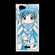 Coque Sony Xpéria J Chibi style illustration of a Super Heroine