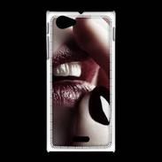 Coque Sony Xpéria J Bouche sexy 5
