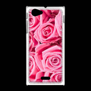 Coque Sony Xpéria J Tapisserie de roses